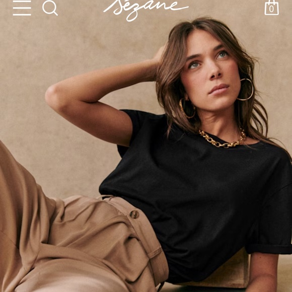 Sezane Conrad Tee x2 - Picture 1 of 8